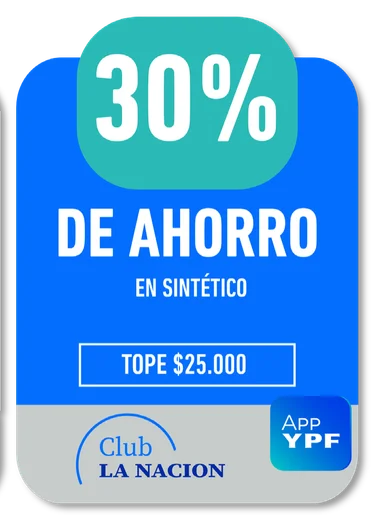 30% Club LA NACION · DE AHORRO EN SINTÉTICO · TOPE $25.000
